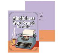 Mindfulness Bold Search, Word Search Books,Word Find Puzzle Books - Actividades de Entretenimiento portátil, Juegos de Ejercicios cerebrales para la Sala de Espera pasatiempo