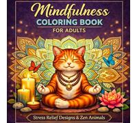 Mindfulness Coloring Book for Adults: Stress Relief Designs, Cozy Meditation Art & Zen Animals