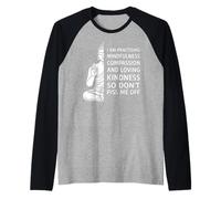 Mindfulness I'm Practicing Compassion So Don't Piss Me Off Camiseta Manga Raglan