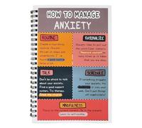 Mindfulness Journal, Stress Relief Diary, Emotion Regulation Notebook with Guided Prompt System, Lightweight Lifestyle Planner with Reflection Layout Design, Mental Wellness Book for Daily Use