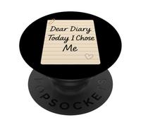 Mindfulness Journaling Self Care Terapia de Bienestar Mental PopSockets PopGrip Adhesivo
