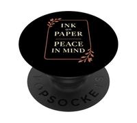 Mindfulness Journaling Self Care Terapia de Bienestar Mental PopSockets PopGrip Adhesivo