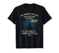 Mindfulness Meditación Todavía Mente Cita Espiritual Camiseta