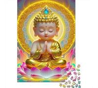 Mindfulness Puzzle 1000 Piezas Arte Buda para Adultos Papel Grueso Estimulación Mental Relajante Puzzles Buda Decoración Hogar 70x50cm/1000pcs