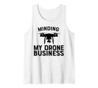 Minding My Drone Business Divertido Drone Camiseta sin Mangas