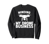 Minding My Drone Business Divertido Drone Sudadera