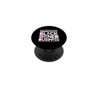 Minding My Own Black Business Apoyando el Cáncer de Mama Rosa PopSockets PopGrip Adhesivo