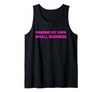 Minding My Own Small Business Humor Retro Self Love Camiseta sin Mangas