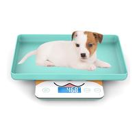 MINDPET-MED Digitale Mini-Haustierwaage für Neugeborene und Kleintiere, Präzisions-Grammwaage zum Wiegen, Genauigkeit von 0,03 oz, Kapazität von 33 lbs, fünf Einheiten umschaltbar, blau