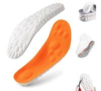 Mindrise Massage Insoles, 4D Cloud Shoe Inserts, Memory Foam Insole with Arch Support, Cut-to-Size Shoe Inserts for All-Day Comfort and Support (Orange, 7-8)