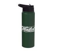 Mindset Positivity Art Inspirador Mente Motivacional Cita Stainless Steel Insulated Water Bottle