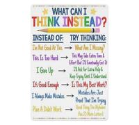 Mindset Shift Prompt Tin Sign For Counseling Center Decor 12x8 Inch