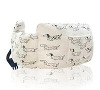 Mindunm Almohada de mastectomía, Almohada postoperatoria para mastectomía y recuperación del cáncer de Mama, Regalos cómodos para Mujeres Pacientes, Perro Salchicha Blanco