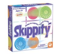 MindWare Skippity - Juego de mesa de saltar y capturar para 2 a 4 jugadores, dam