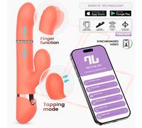Mindy Vibrador con Anillo de Bolas Up and Down, Finger y Pulsación con APP de Intoyou App Series