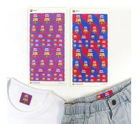 MINE STAMP - 60 Etiquetas Termoadhesivas FC Barcelona para Marcar Ropa