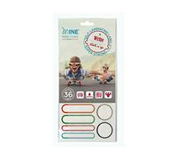 Mine Stamp - Etiquetas Termoadhesivas Personalizables | Resistentes al Lavado y a la Secadora | Etiquetas para Planchar con Nombre | Etiquetas para Ropa Personalizadas | Alta Fijación y Durabilidad