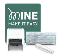 Mine Stamp Marcador de Ropa y Libros Compact | Compacto Personalizable de Ropa para Adulto y Niños | Sello Personalizado con nombre para Ropa Infantil