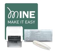Mine Stamp Marcador de Ropa y Libros Compact | Compacto Personalizable de Ropa para Adulto y Niños | Sello Personalizado con nombre para Ropa Infantil