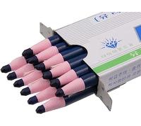 Minecook Lápices de grasa de color azul marino, marcador de China, lápiz de cera para vidrio, celofán, vinilo, metal, etc. (12 lápices)