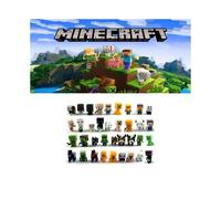 Minecraft 36-Pack Mini figura de acci?n linda juguetes para ni?os Steve Creeper el mejor regalo