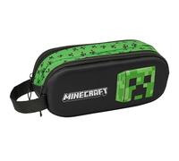 Minecraft 3D - Portatodo Doble 3D, Estuche Infantil, Estuche Niño, Ideal para Niños en Edad Escolar, Cómodo y Versátil, Calidad y Resistencia, 21x6x8 cm