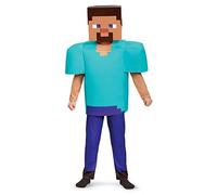 Minecraft 65651K Steve - Disfraz de Steve (talla M, 7-8 años, 127-136 cm), color azul , color/modelo surtido