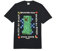 Minecraft Adventure Mode Block by Block Snack by Snack 2009 Comfort Colors Adult Heavyweight T-Shirt