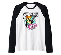 Minecraft Alex Adventure Mode Graffiti Style Lettering & Art Camiseta Manga Raglan