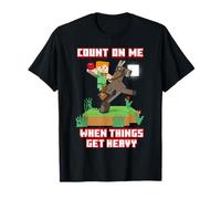 Minecraft Alex Count On Me When Things Get Heavy Poster Camiseta