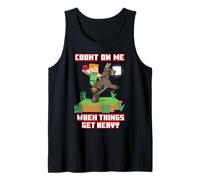 Minecraft Alex Count On Me When Things Get Heavy Poster Camiseta sin Mangas