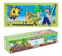 Minecraft Alfombra Escritorio para Niños, Tapete Raton Antideslizante 80 x 35cm - Regalo Gamers (Verde)