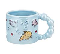 Minecraft Axolotl - Taza con licencia oficial de Minecraft | Taza de cerámica de 400 ml • Diseño de ajolote en relieve • Mango de burbuja único • Divertidos vasos para juegos • Regalo