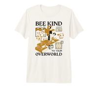 Minecraft Bee Kind To Your Overworld Bees In Meadows Biome Camiseta Premium