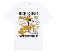 Minecraft Bee Kind To Your Overworld Bees In Meadows Biome Comfort Colors Adult Heavyweight T-Shirt