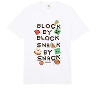Minecraft Block by Block Snack by Snack Classic Game Icons Comfort Colors Adult Heavyweight T-Shirt