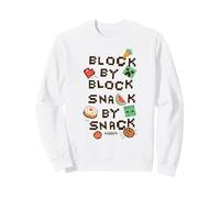 Minecraft Block by Block Snack by Snack Classic Game Icons Sudadera