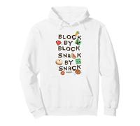 Minecraft Block by Block Snack by Snack Classic Game Icons Sudadera con Capucha