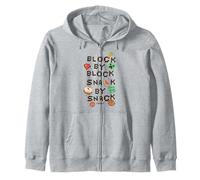 Minecraft Block by Block Snack by Snack Classic Game Icons Sudadera con Capucha