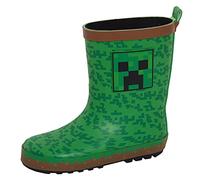 Minecraft Botas de goma niños Botas de lluvia gamer infantiles Negras 34 EU Niño