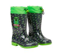 Minecraft Botas para Niño, Botas Agua Impermeables Lluvia, Talla EU 29/30