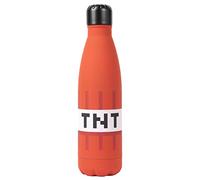 Minecraft - Botella de agua de acero inoxidable - TNT rojo - Botella de agua para niños - 550 ml - Producto oficial