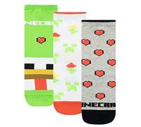 Minecraft Calcetines Paquete de 3 para Niñas Multicolor 37-40