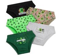 Minecraft Calzoncillos para Niños, Ropa Interior de Algodón, Pack de 5 - Regalo Gamer (Multi, 11-12 Años)