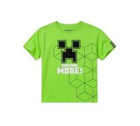 Minecraft Camiseta Niño, Creeper Corta Camisetas Niño Estilo Gaming Camisa, Verde 6-7 Años