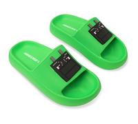 Minecraft Chanclas Playa y Piscina para Niño - Regalos para Gamers (Dragón Verde Chanclas, 30-31 EU)