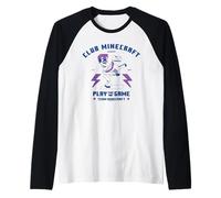 Minecraft Club Minecraft Play The Game Skeleton Rider Mob Camiseta Manga Raglan