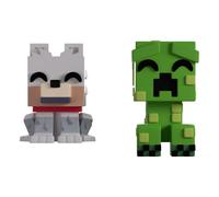Minecraft co. figuras vinyl wolf and creeper monitor buddiez