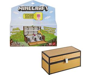 Minecraft Cofre maletín para almacenar figuras de juguete, incluye muñeco de Enderman teletransporte (Mattel GTP32)
