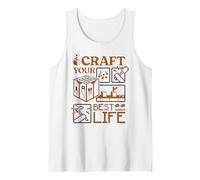 Minecraft Craft Your Best Life Crafting Table Classic Tools Camiseta sin Mangas